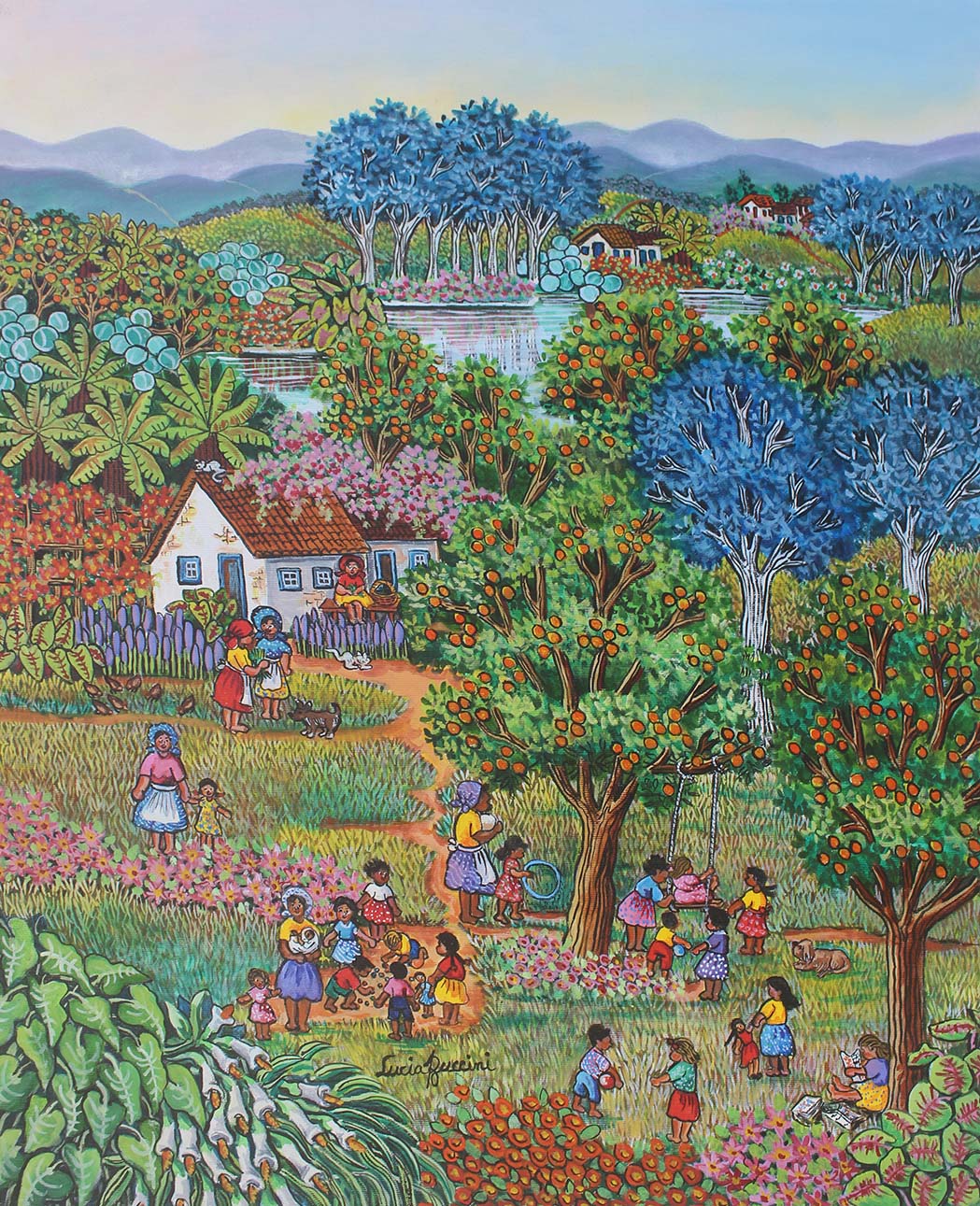 Quintal com crianças