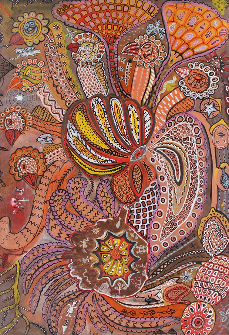Isabel de Jesus - Figuras e bichos - Guache sobre papel - 69x48 - 1969
