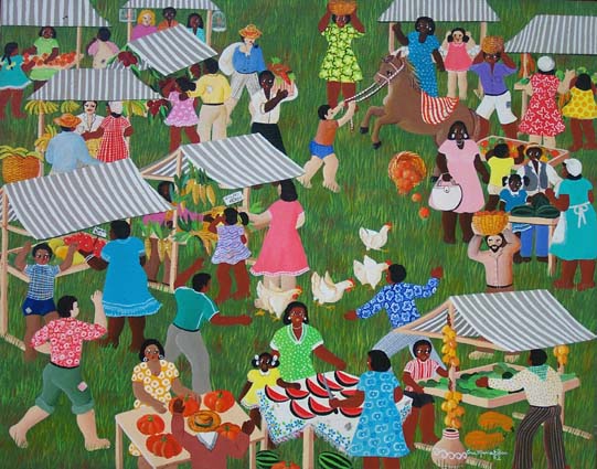 Ana Maria Dias - A feira - 40x50