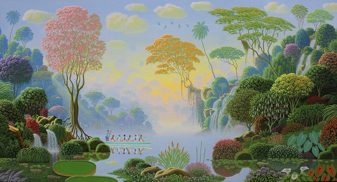 Edivaldo - Alunos de biologia visitando a natureza - 80x150