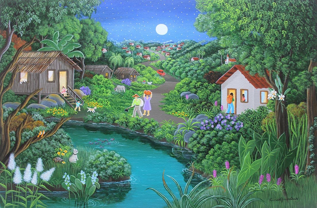 Ana Maria Dias - Voltando do campo - 40x60