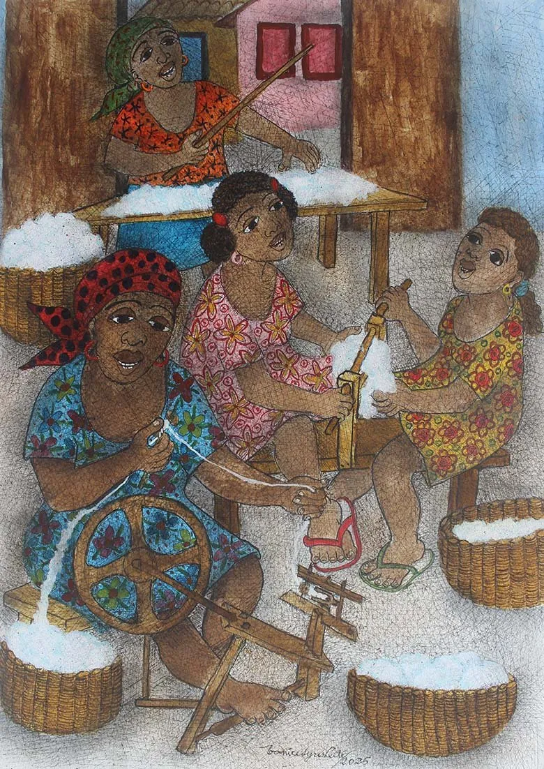 Fiandeiras de algodão, de Vanice Ayres