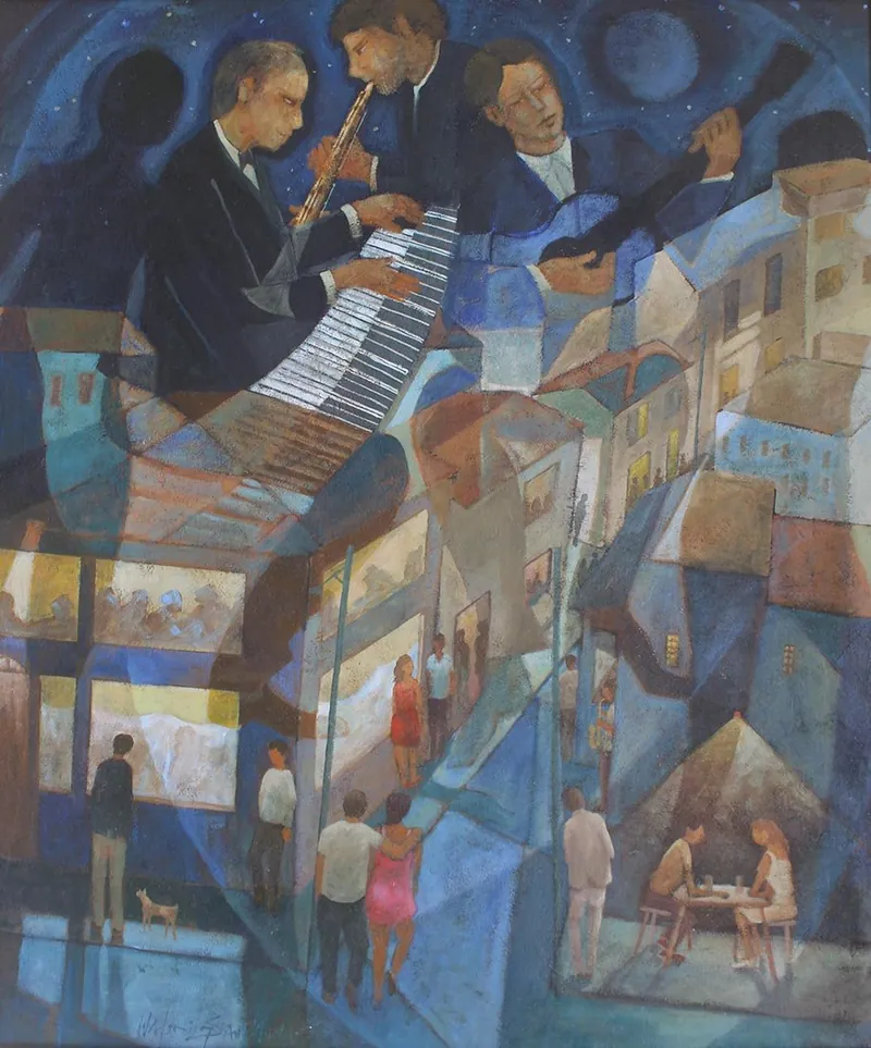 Músicos da noite, de Waldomiro Sant'Anna
